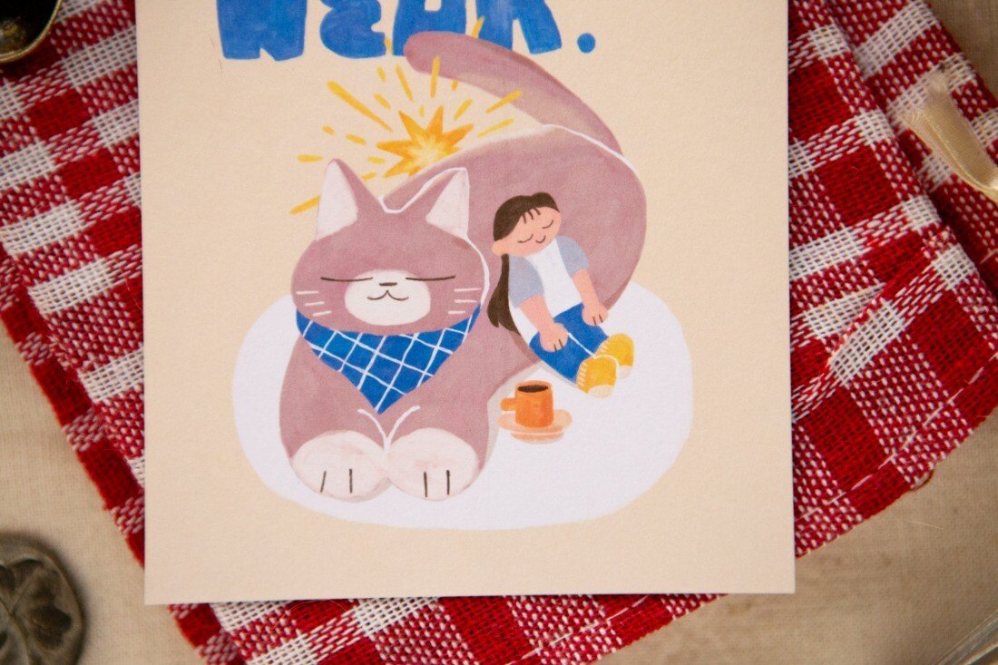 Lucky Star Post Card "Little Break"