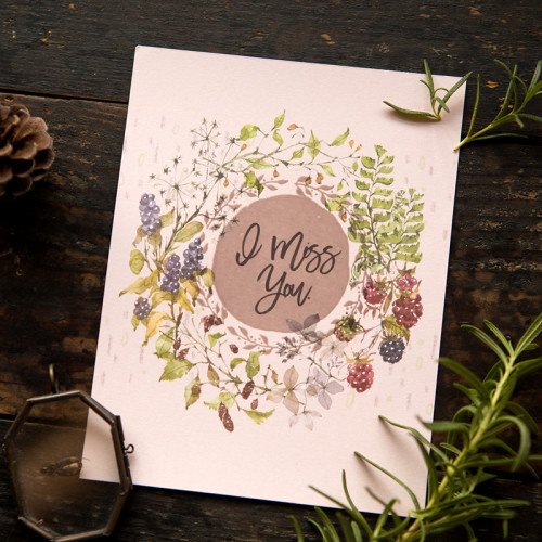 Heat-Sensitive Postcard - Autumn Whispers
