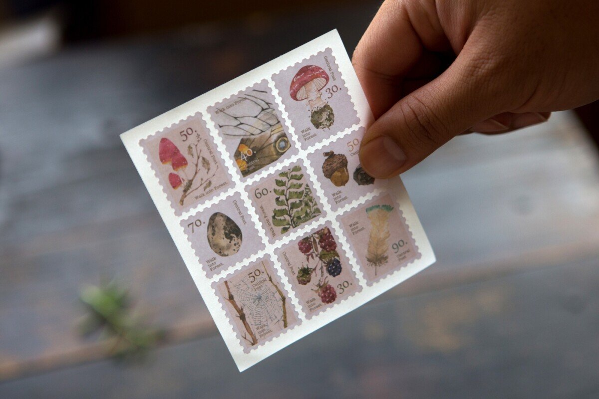 Nordic Seasons - Spring - Stamp Style Sticker