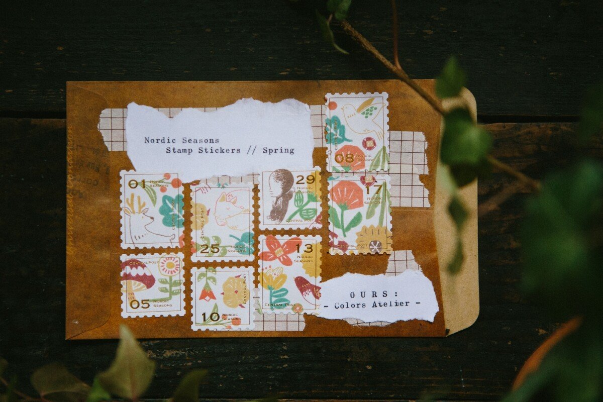 Nordic Seasons - Spring - Stamp Style Sticker