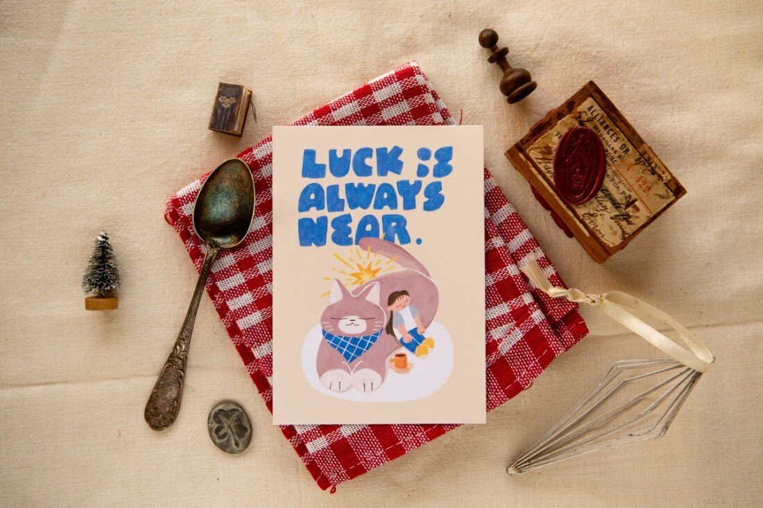Lucky Star Post Card "Little Break"