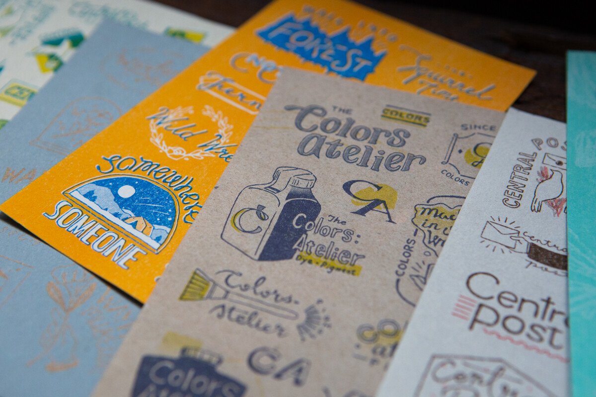 Vintage Logos RISO Scrapbooking Paper Book