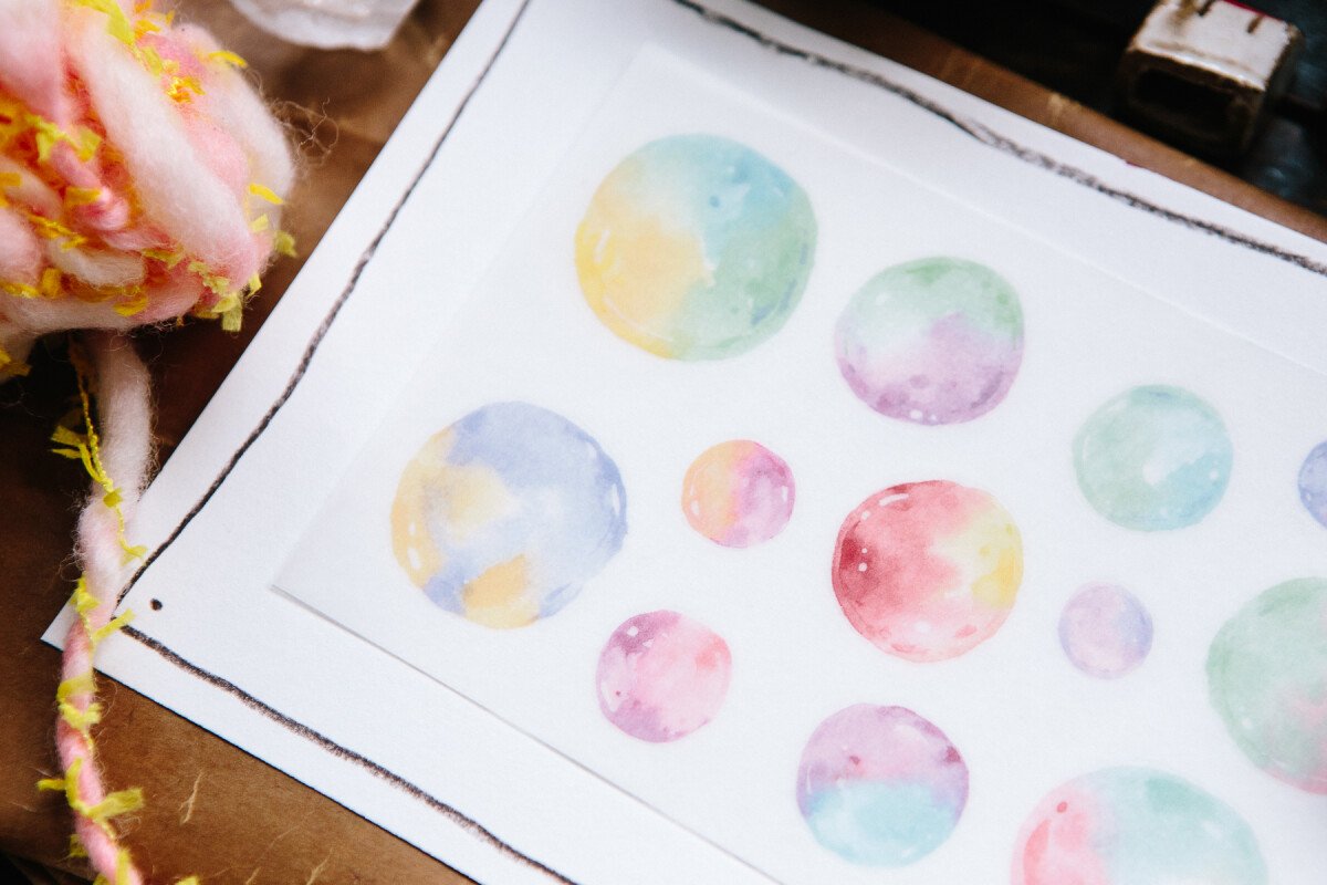 Bubble Transfer Sticker
