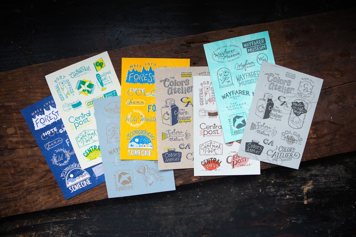 Vintage Logos RISO Scrapbooking Paper Book