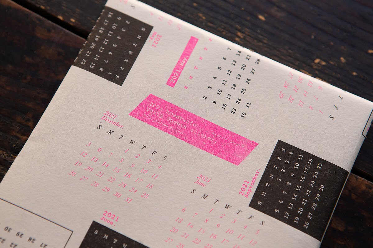 Homemaker Collab Date Cut-Out Stickers