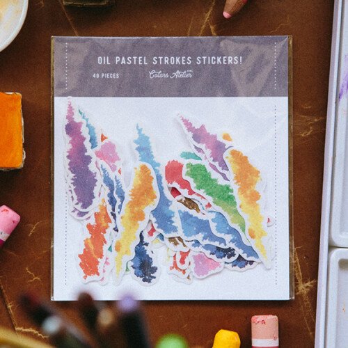 Crayon Strokes Sticker Pack