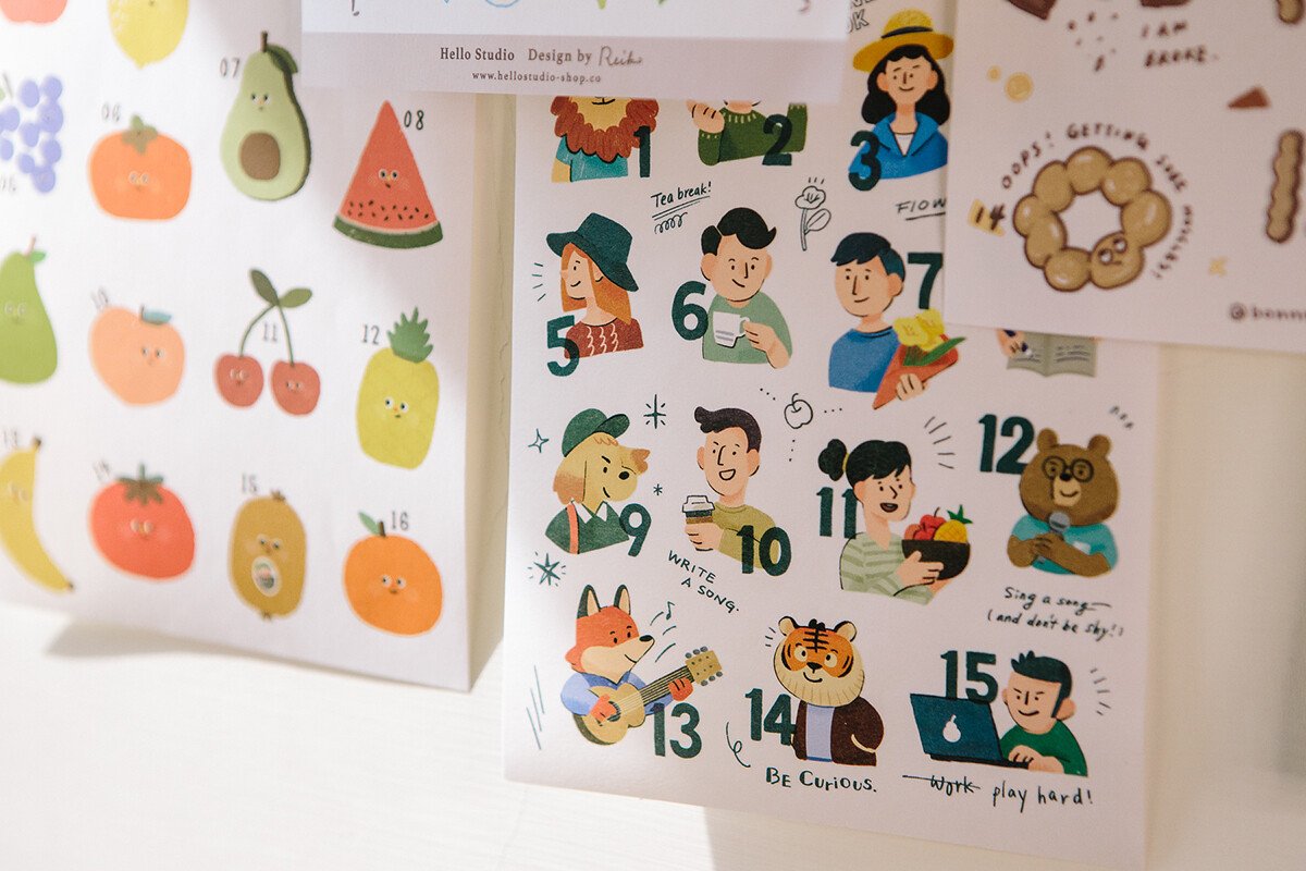 Homemaker Collab Date Cut-Out Stickers