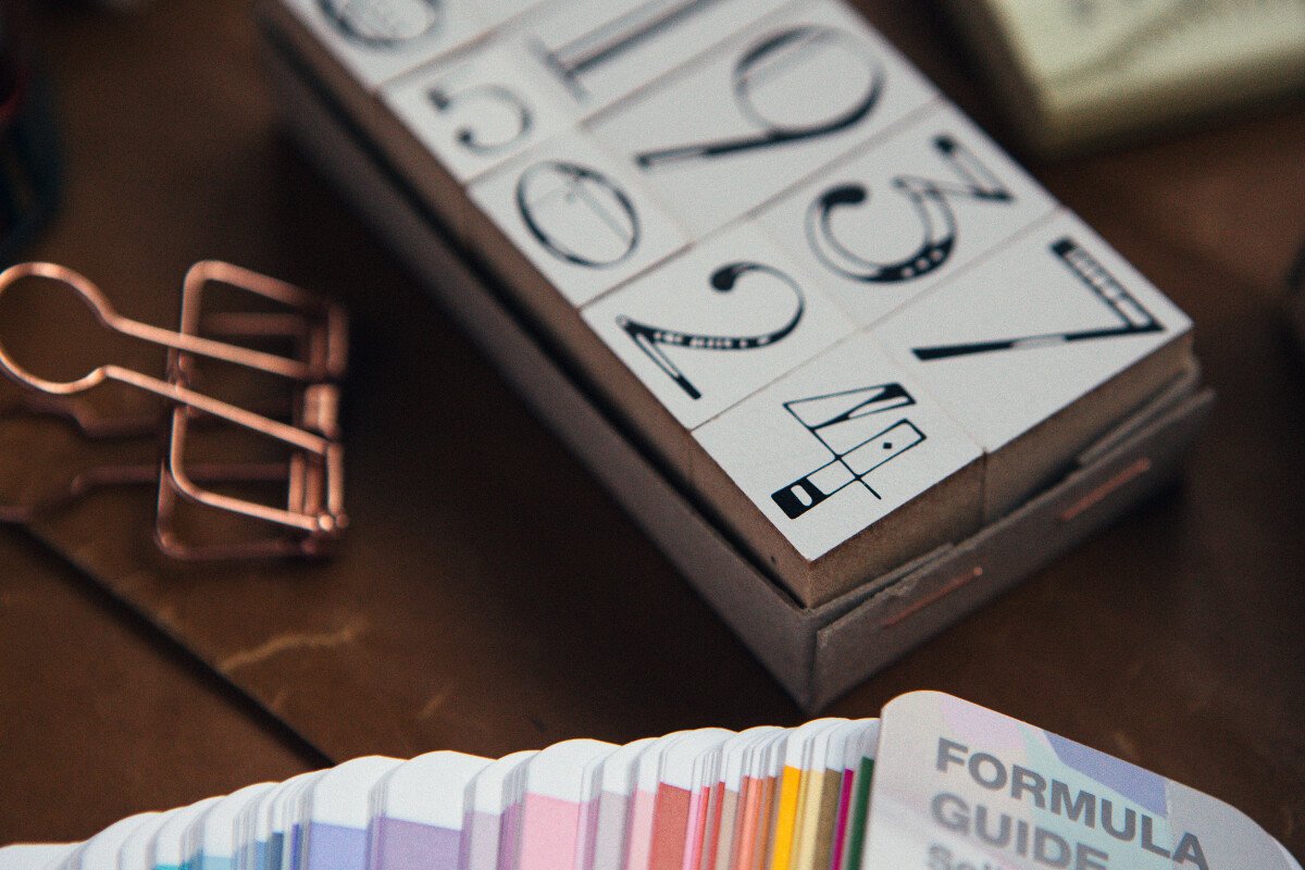 Numbers DIY Rubber Stamp Set