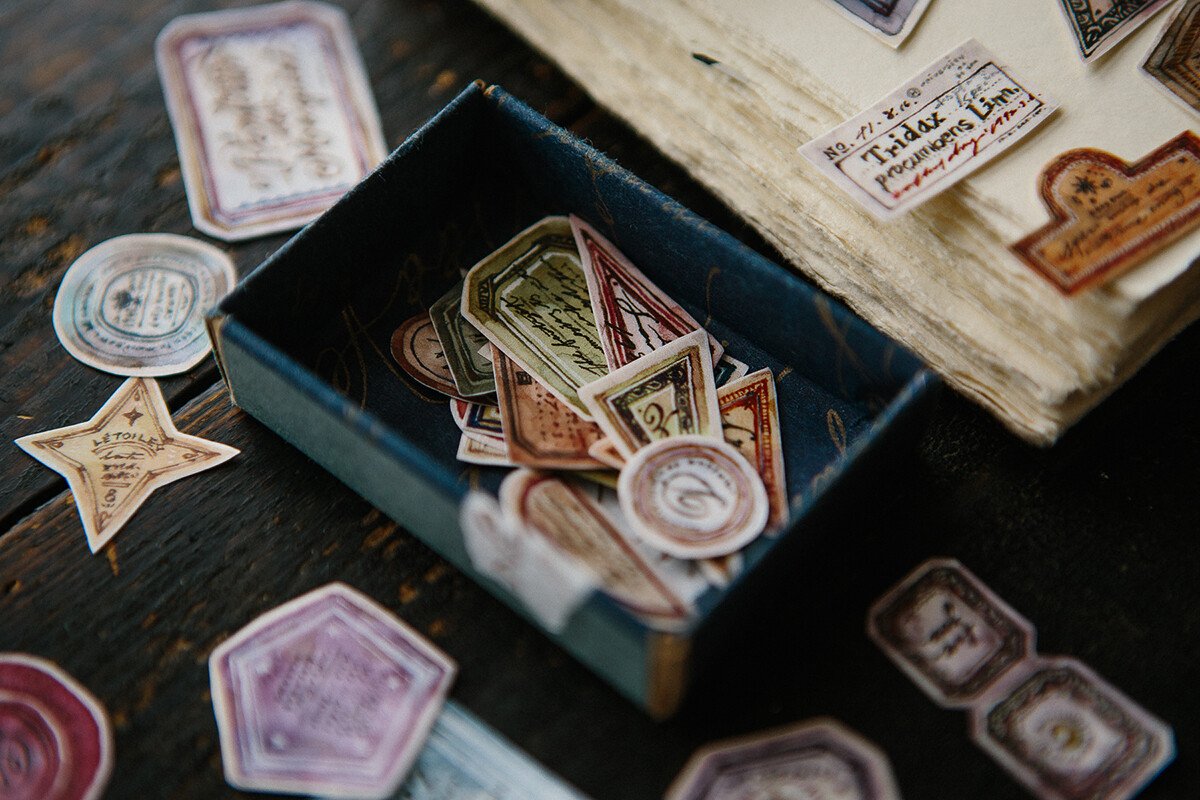 Old Labels Washi Tape