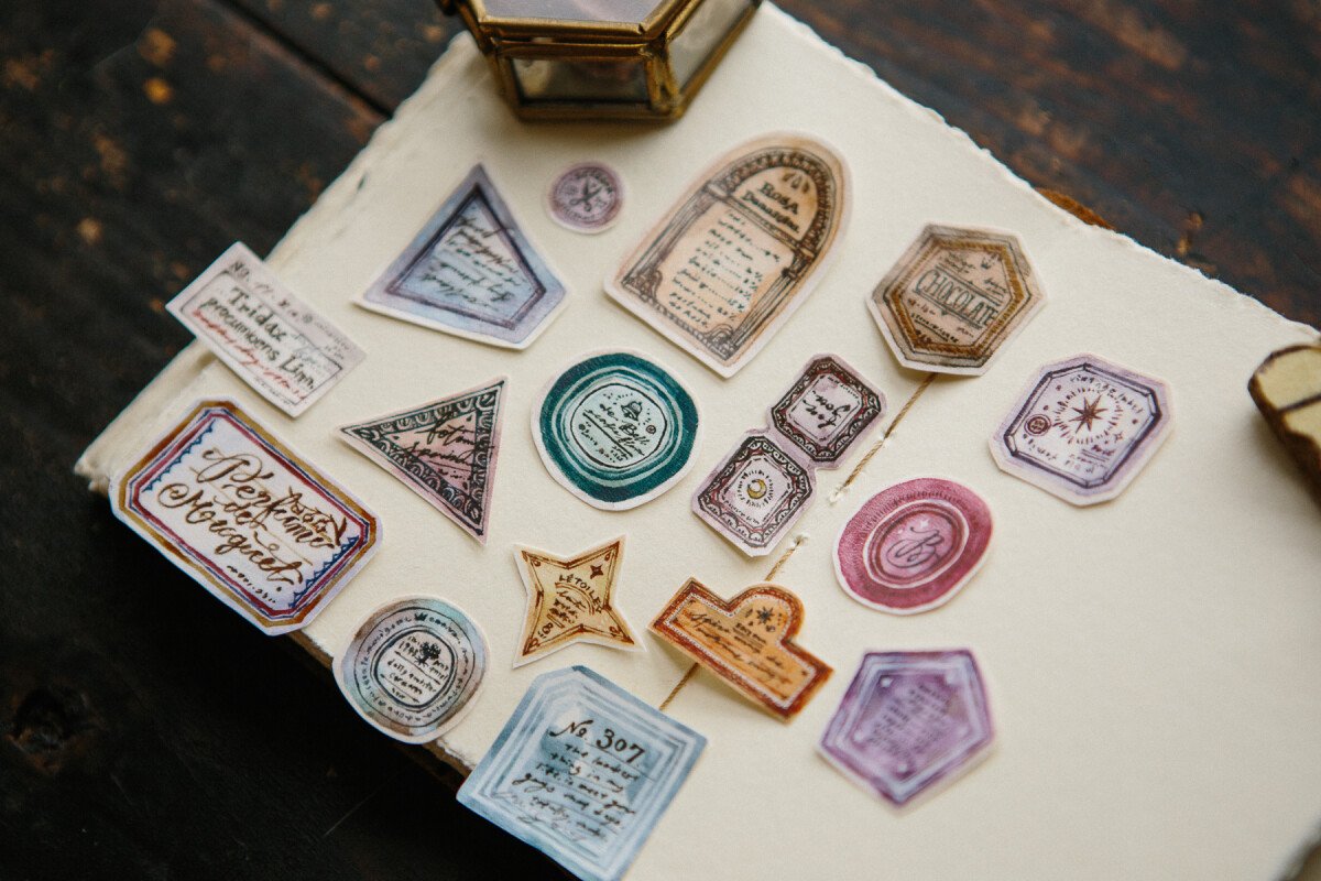 Old Labels Washi Tape