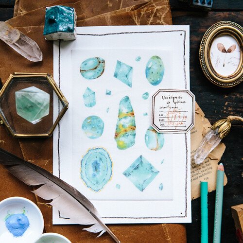 Turquoise Blue Transfer Sticker
