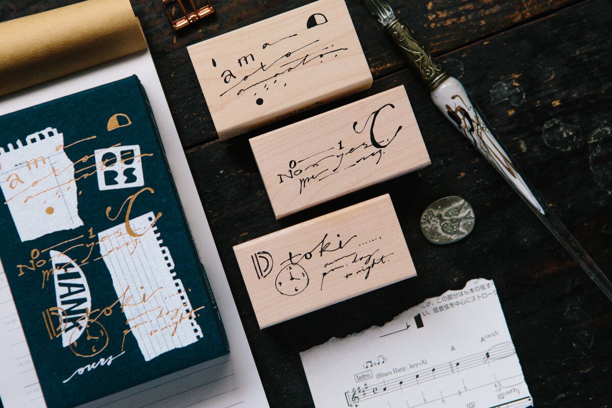 Daily Cursive-A Rubber Stamp Set