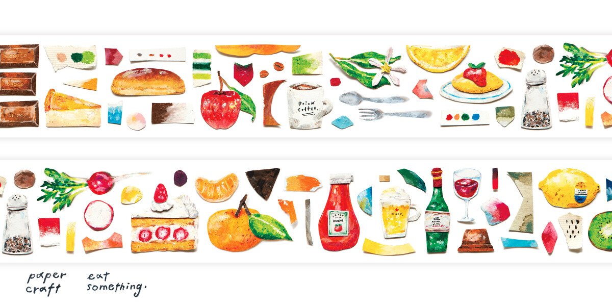 Paper Craft - Eat Something PET 膠帶