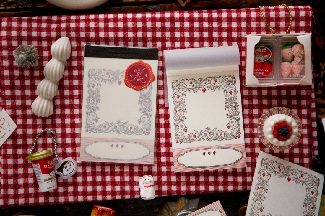 Strawberry Frame Letterpress Book