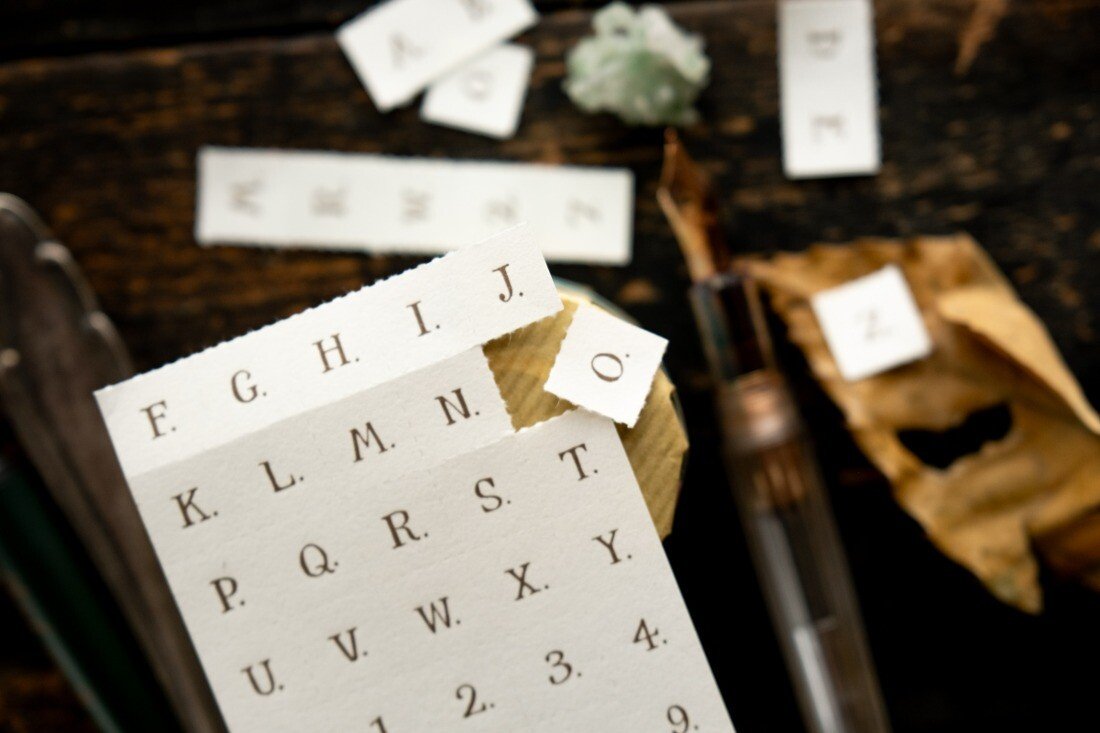 Letters (No Frame) Letterpress Book