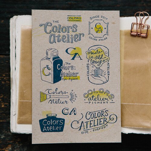 Vintage Logos RISO Scrapbooking Paper Book