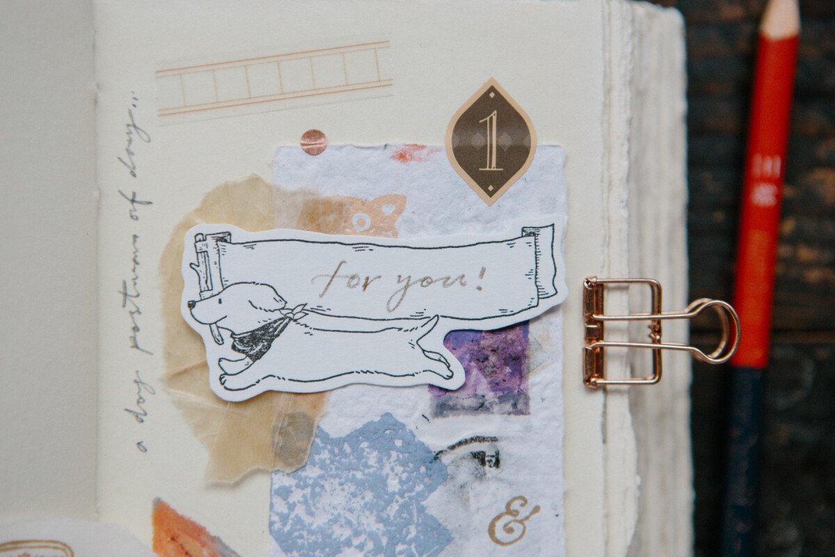 Running Dog Maple Wood Stamp
