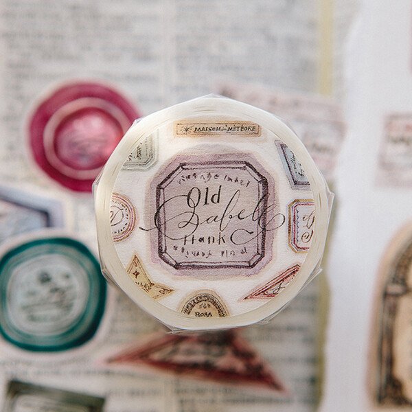 Old Labels Washi Tape