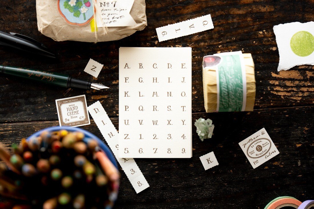 Letters (No Frame) Letterpress Book