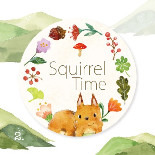 Squirrel Time Masking Tape