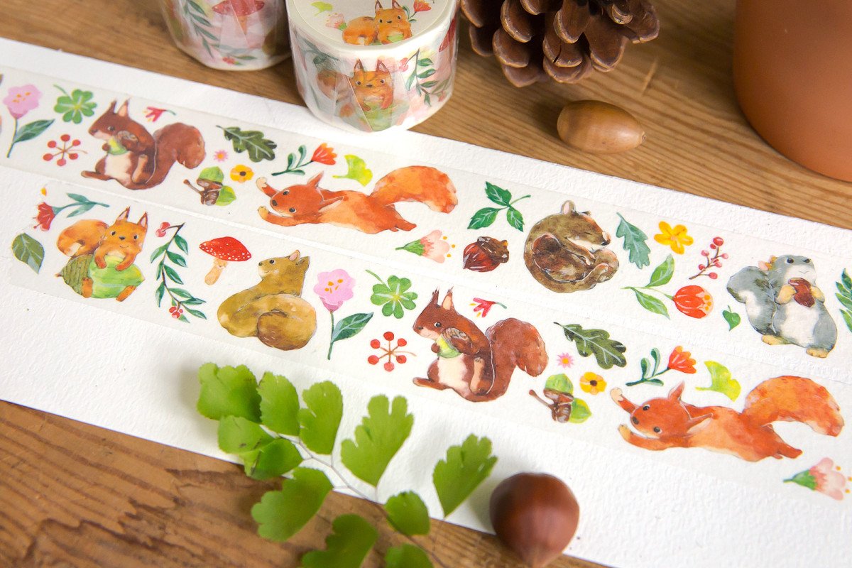 Squirrel Time Masking Tape