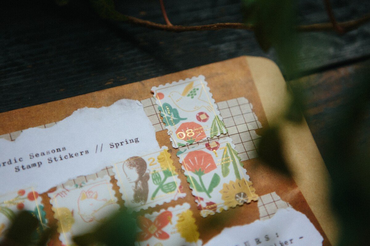 Nordic Seasons - Spring - Stamp Style Sticker