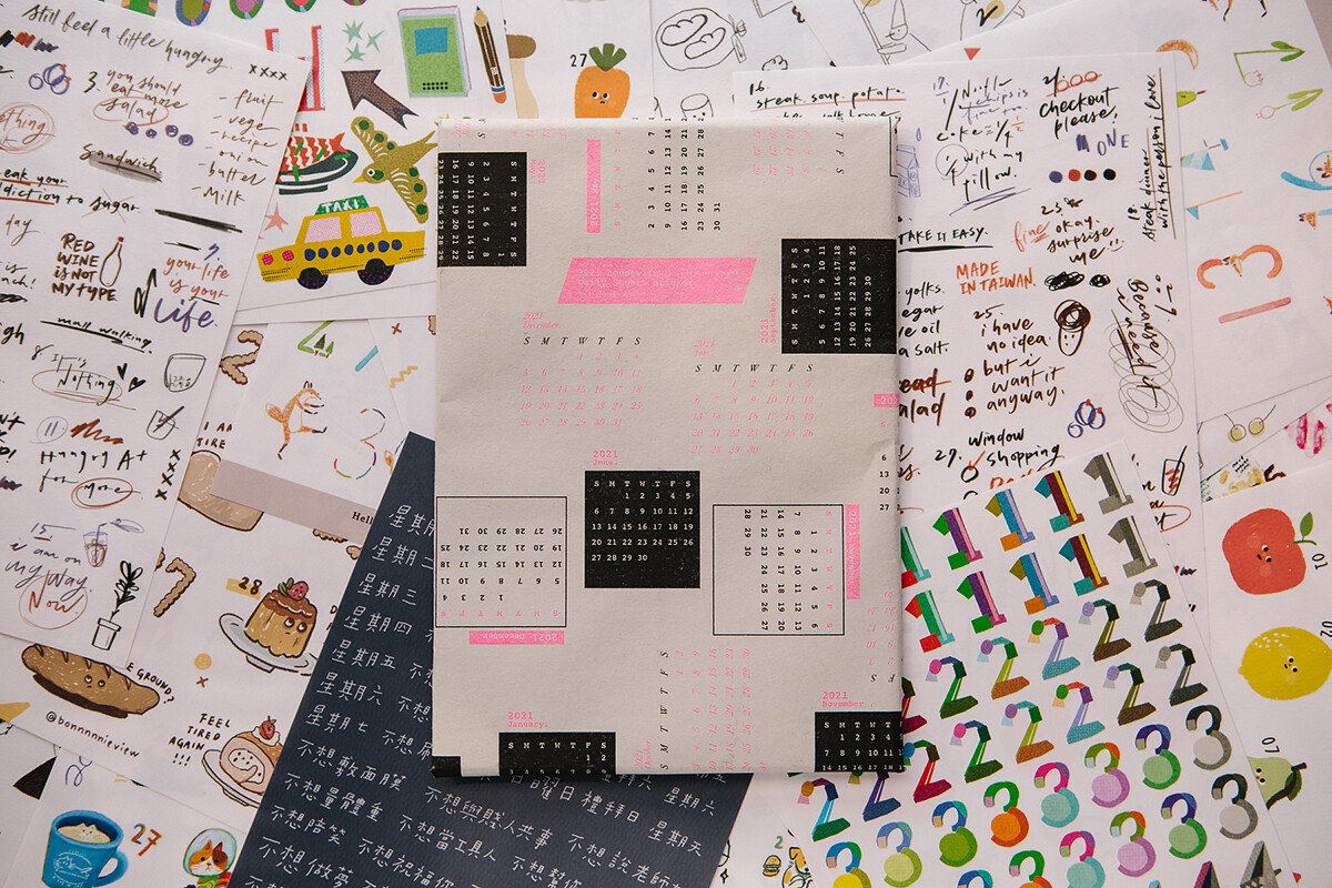 Homemaker Collab Date Cut-Out Stickers