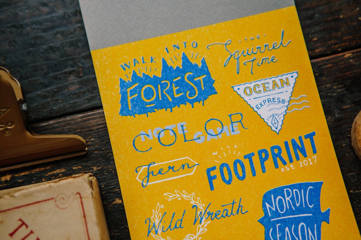 Vintage Logos RISO Scrapbooking Paper Book