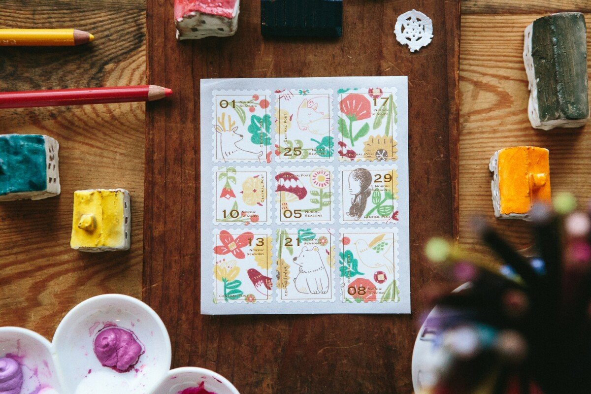 Nordic Seasons - Spring - Stamp Style Sticker