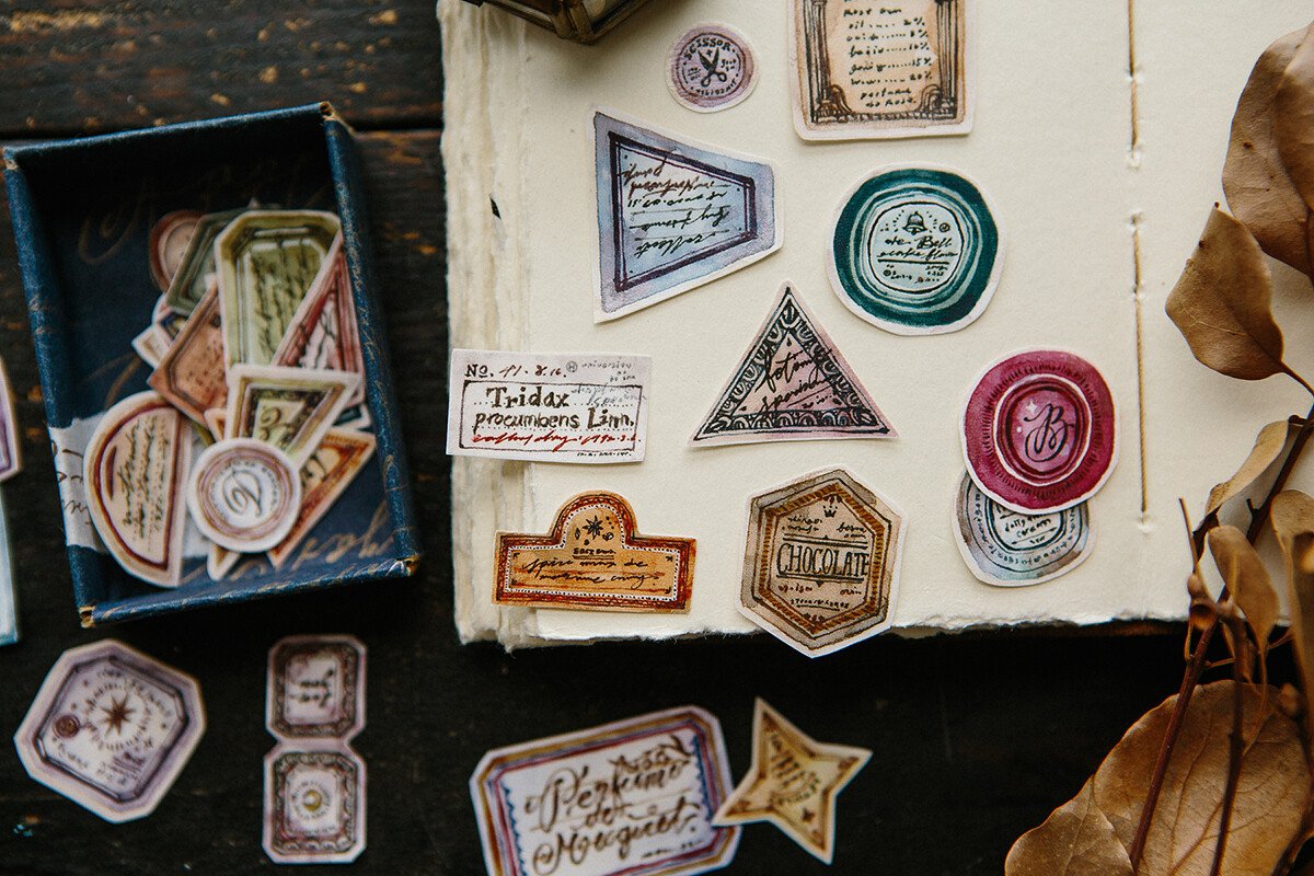Old Labels Washi Tape