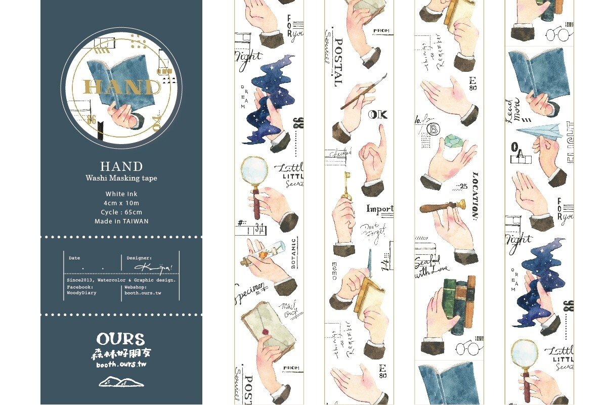 Hand masking tape