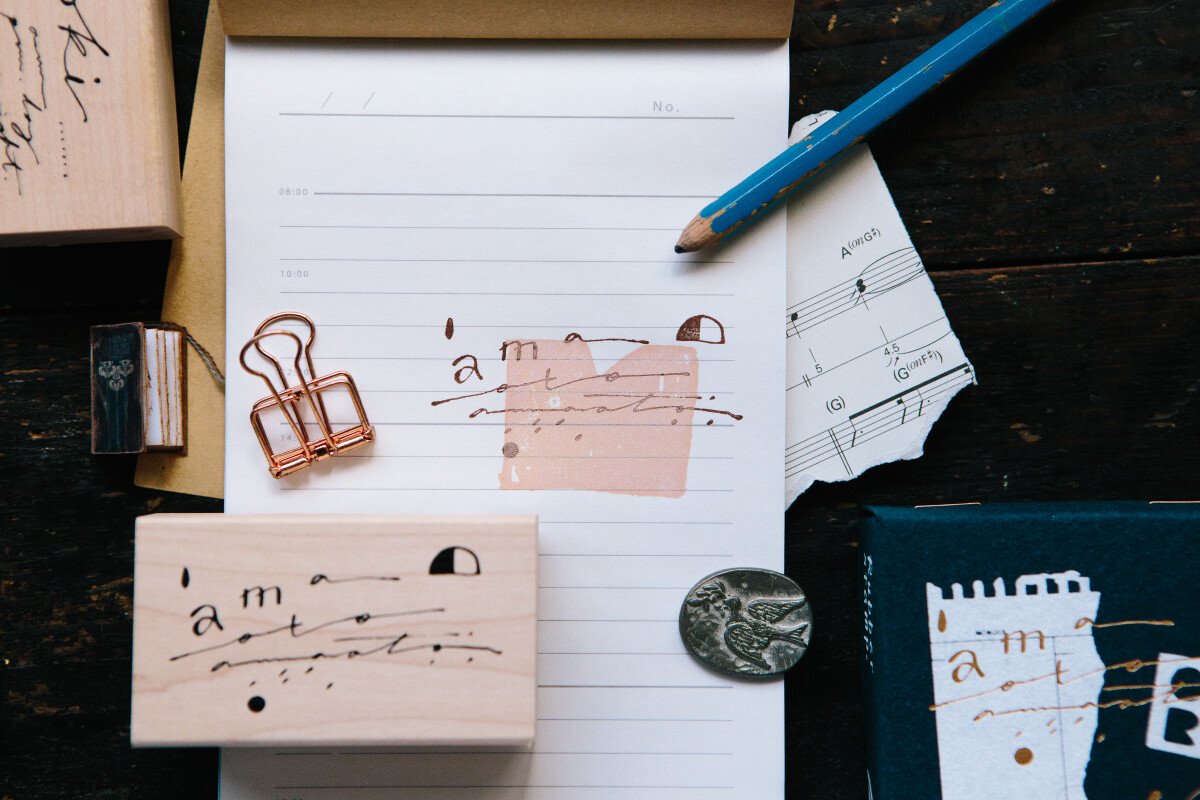 Daily Cursive-A Rubber Stamp Set