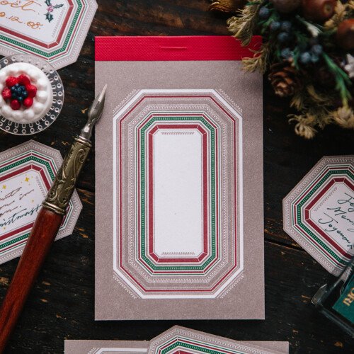 Winter Label Letterpress Book