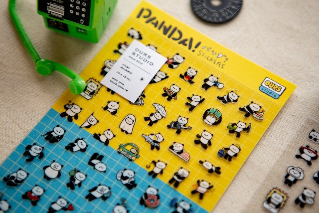 PANDA!PANDA!  透明貼紙