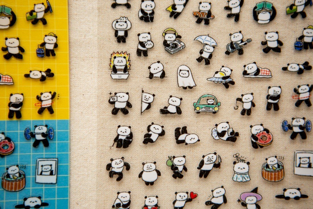 PANDA!PANDA!  透明貼紙