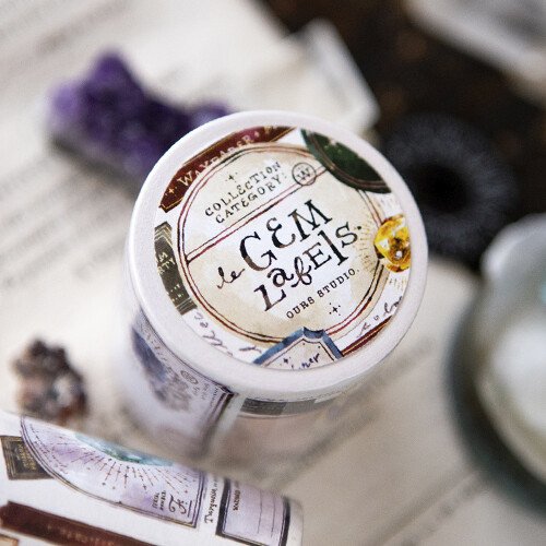 Gem Labels Sticker Memo Roll