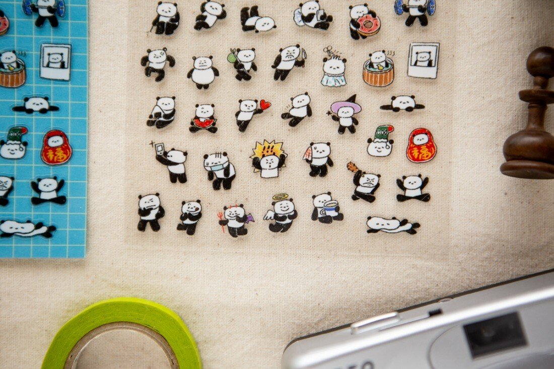 PANDA!PANDA!  透明貼紙