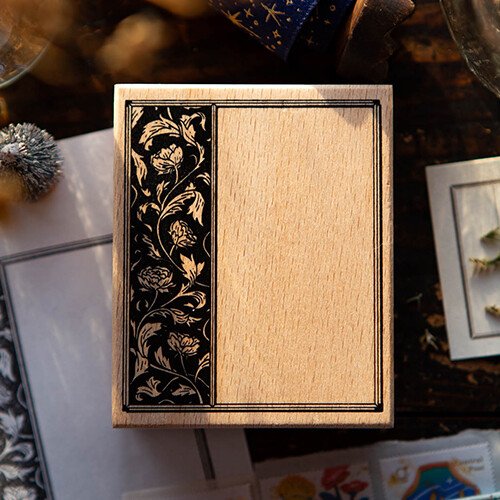 Flower Frame A Rubber Stamp
