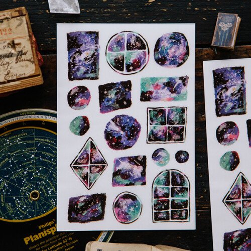 Colorful Night Tranfer Sticker