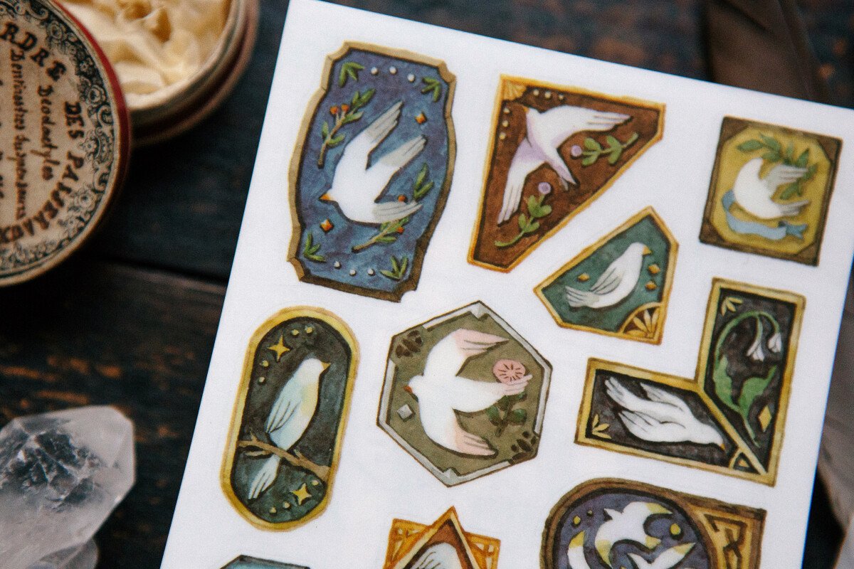 Birds Print-on Sticker