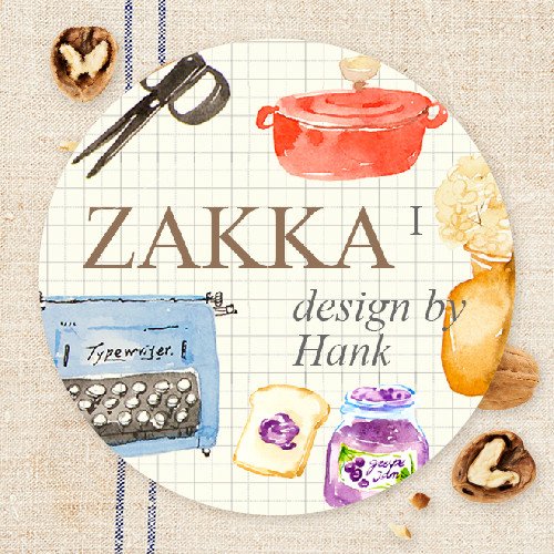 紙膠帶複刻: 漢克 - Zakka 1