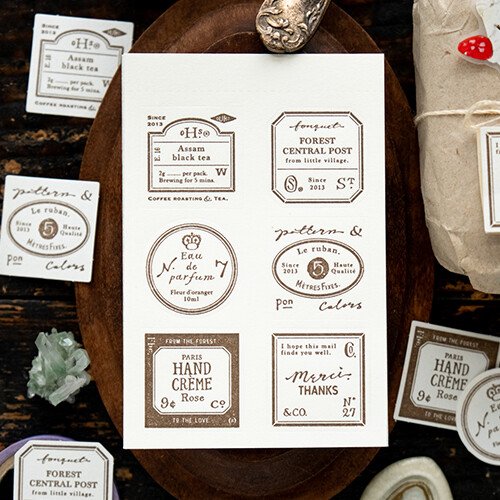 Grocery Labels Letterpress Book