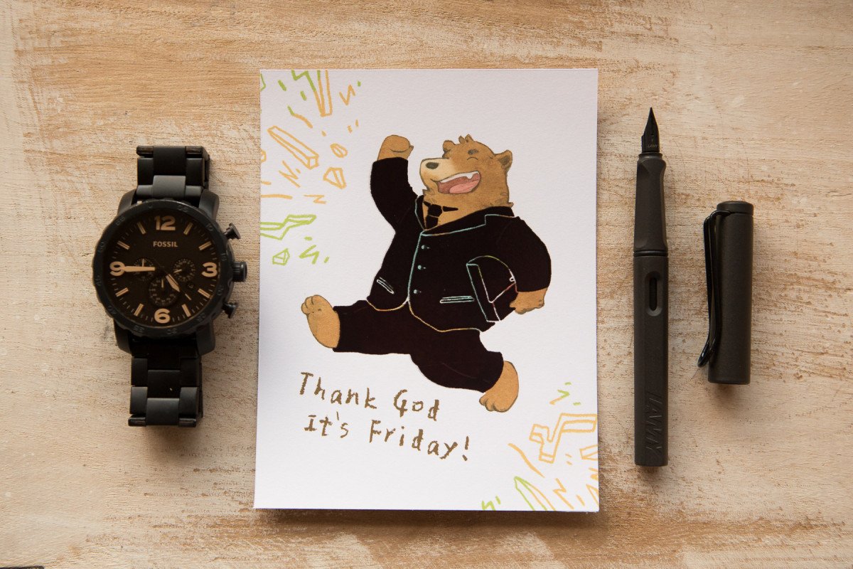 Heat-Sensitive Postcard - TGIF