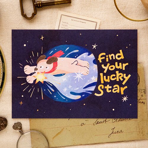 Lucky Star Post Card "I Found a Star!"