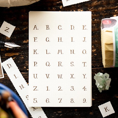 Letters (No Frame) Letterpress Book