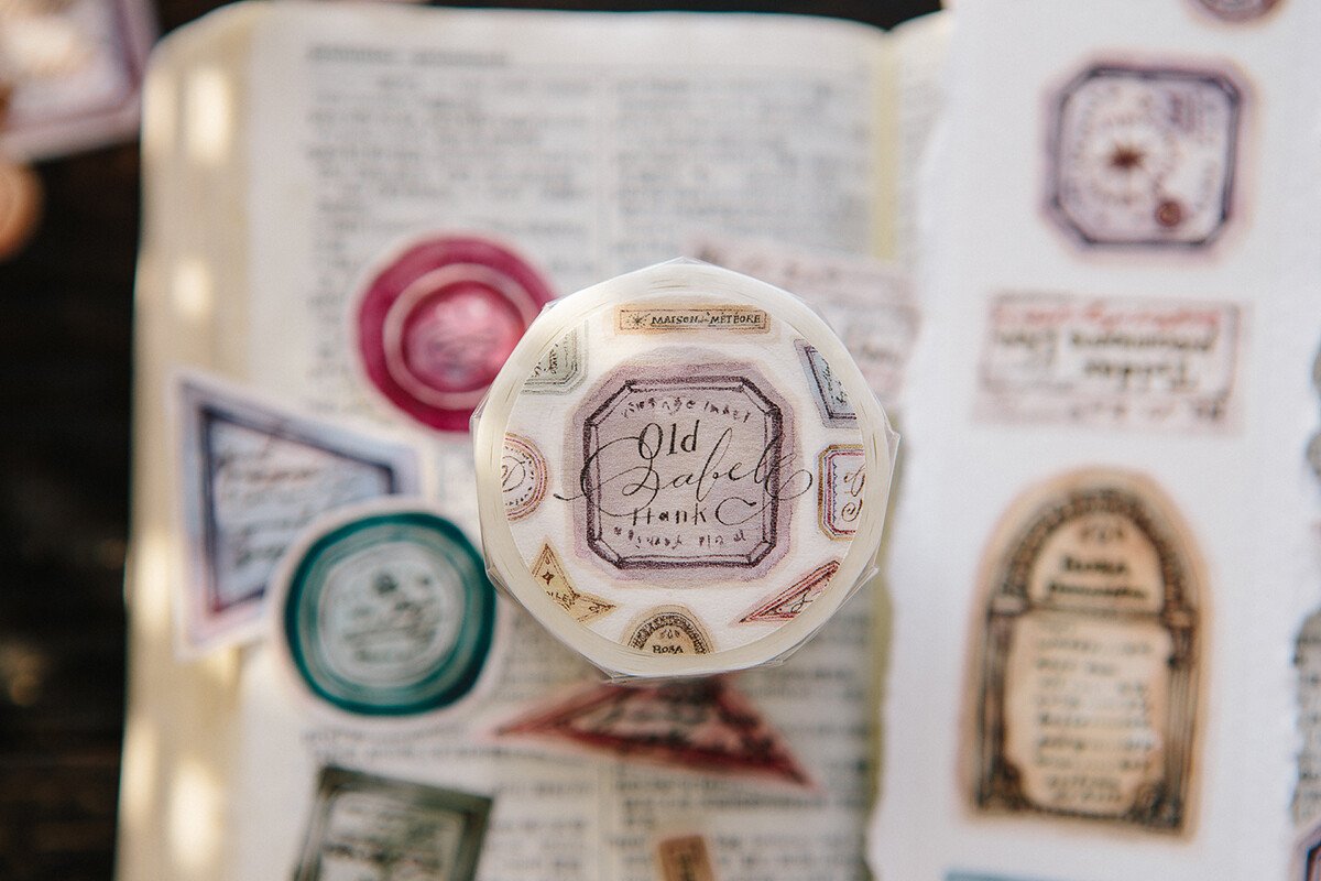 Old Labels Washi Tape