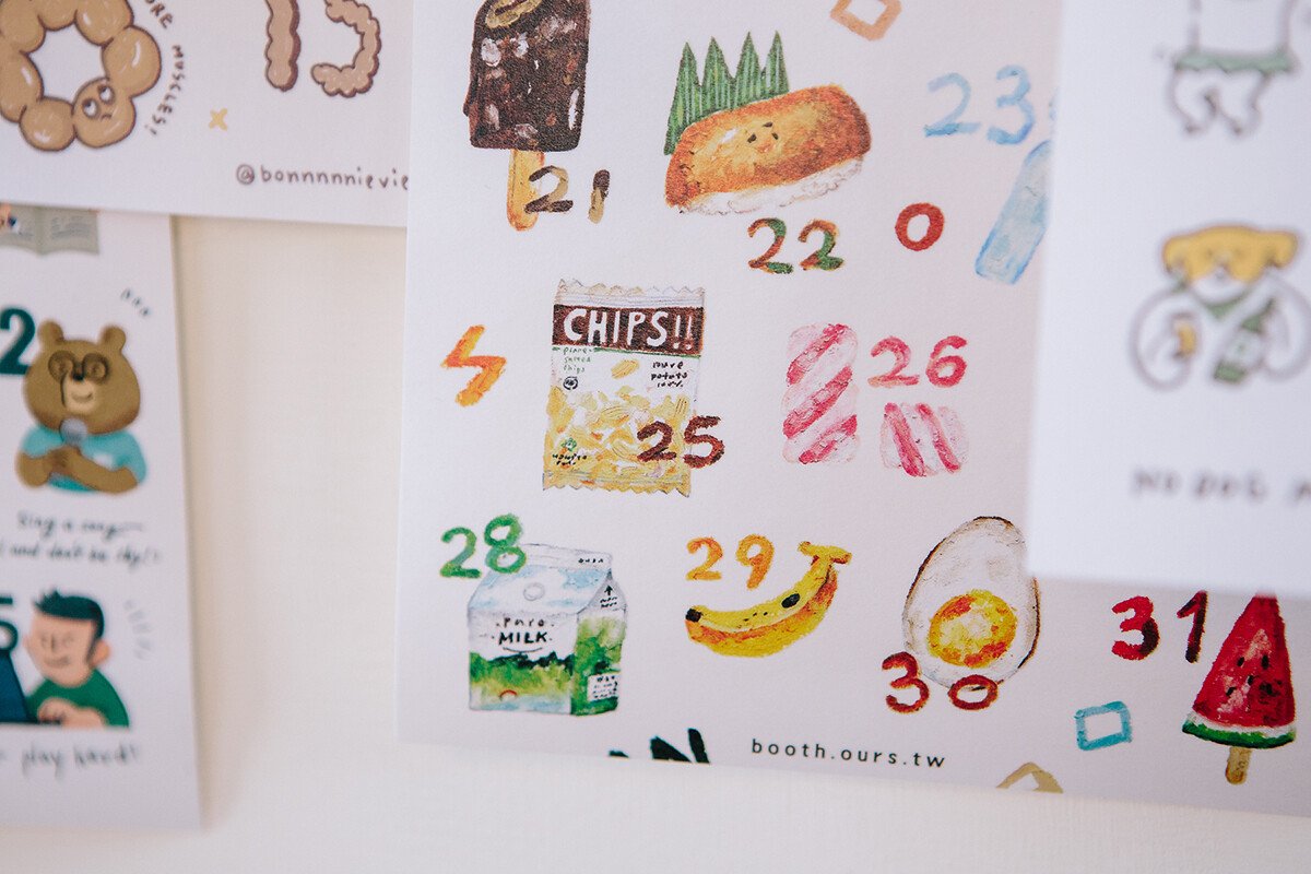 Homemaker Collab Date Cut-Out Stickers