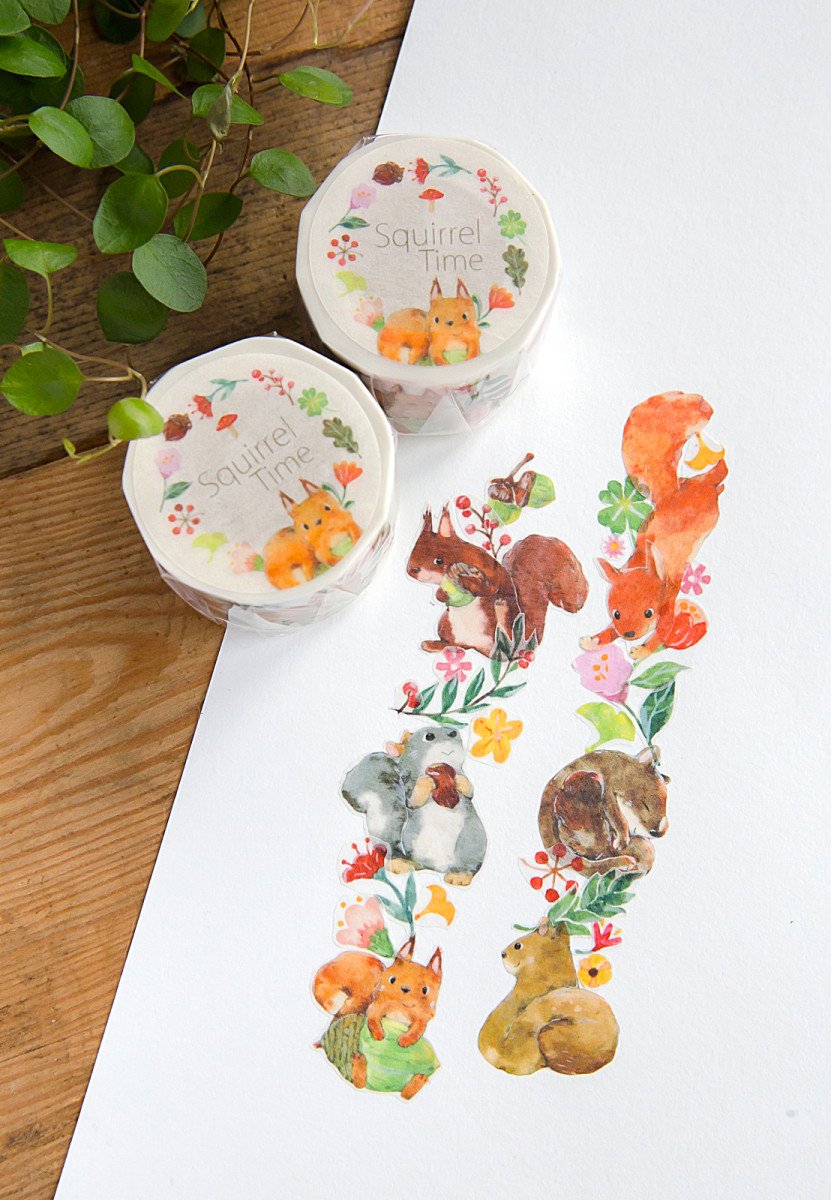 Squirrel Time Masking Tape