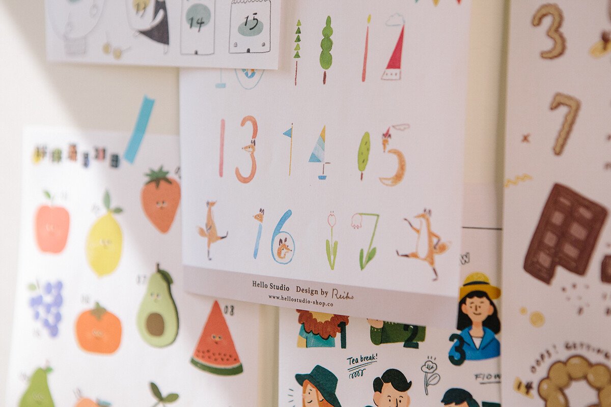 Homemaker Collab Date Cut-Out Stickers