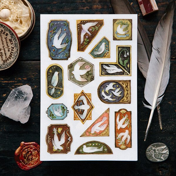 Birds Print-on Sticker